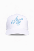 White & Blue AV Snapback